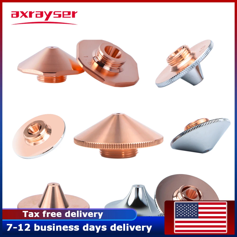 Axrayser Fiber Laser Nozzle D28 D32 H15 M11 M14 Caliber 0.8-6.0 Cutting Nozzle for Raytools Precitec WSX Laser Cutting Machine