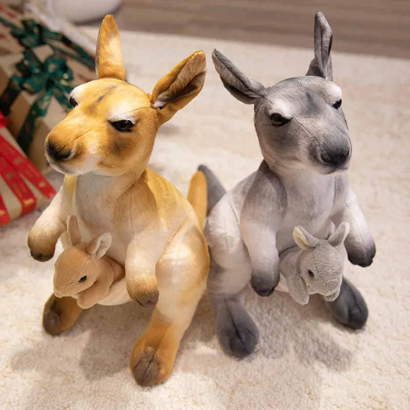 Realistische moeder-kind kangoeroe knuffel zacht gevulde pop kinderen verjaardagscadeau kinderkamer decor baby sussen slaap pop
