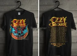 Melhor Novo Ozzy Osbourne T-Shirt No More Tour 2018 T-Shirt Black Tshirt