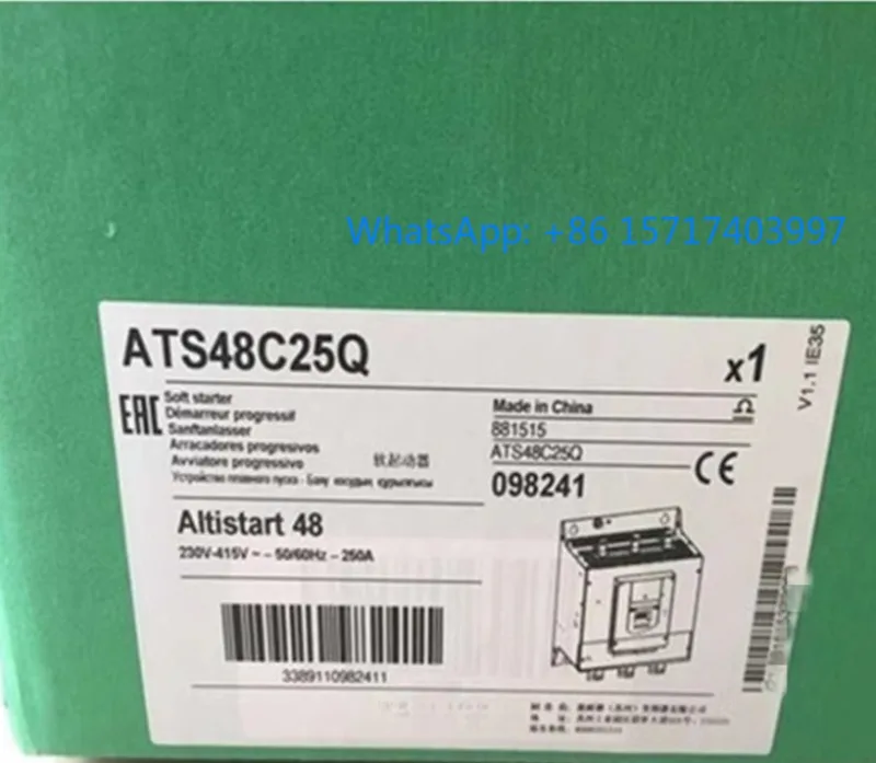 

ATS48 series soft starter ATS48C25Q PLC original stock 250A 230-415V