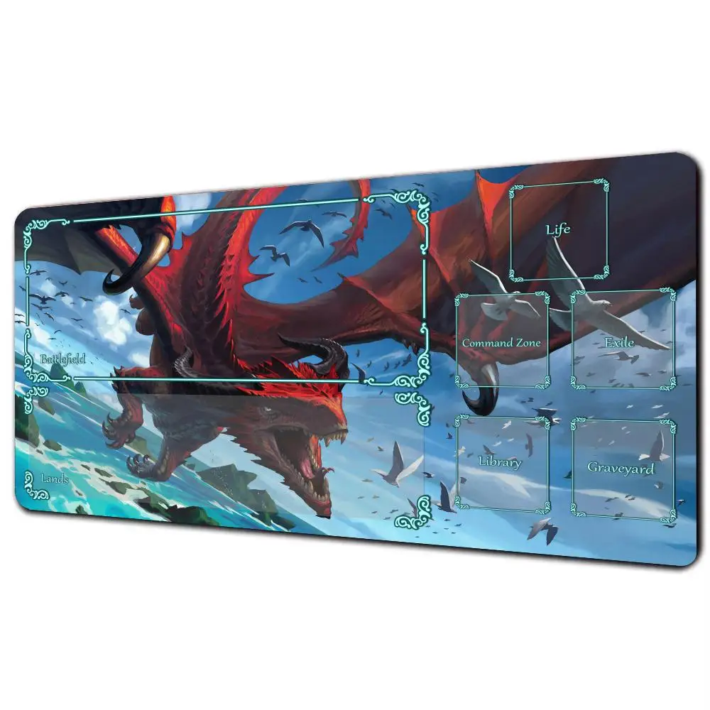 New magic game pad card game pad and regional fantasy dragon themed mtg game pad collection game pad Commander Battle game pad