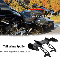 Motorcycle Rear Spoiler Tail Wing Upper Splitter Detachable For Harley Touring CVO Road Glide Street Glide Road King 2015-2024