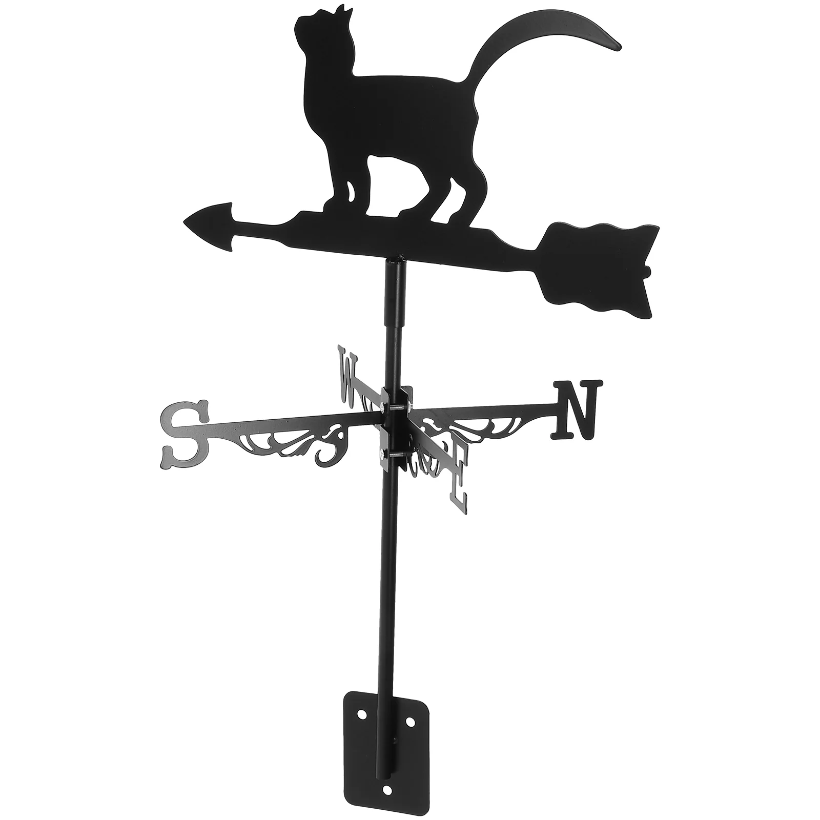 Wind Vane Rustic Outdoor Decor Patio Weathervane Stainless Steel Weathervanes Metal Garden Stake Direction