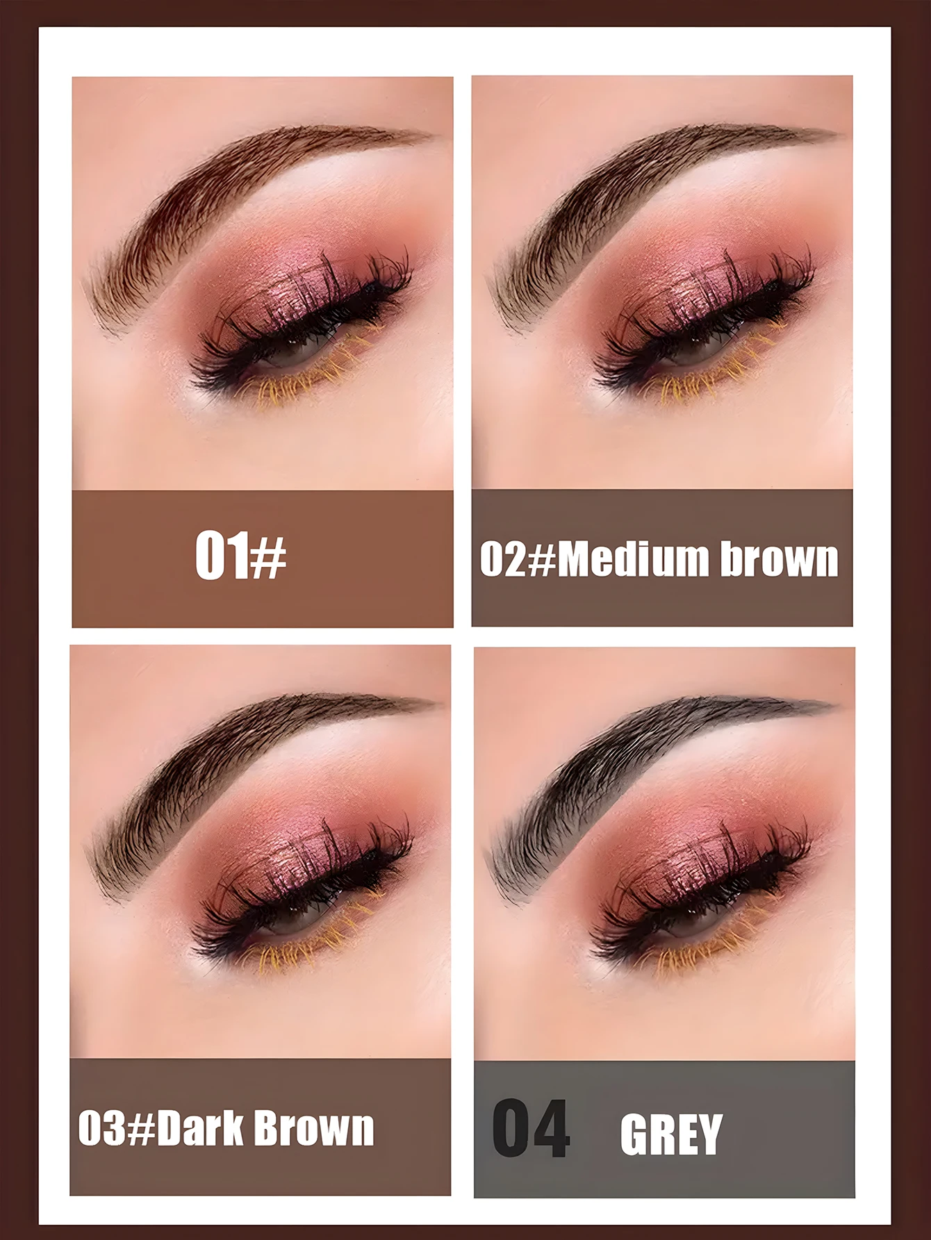 1 Stück schwarze Essstäbchen 3d Augenbrauen stift wasserdichte und nicht verschmierte Farbe