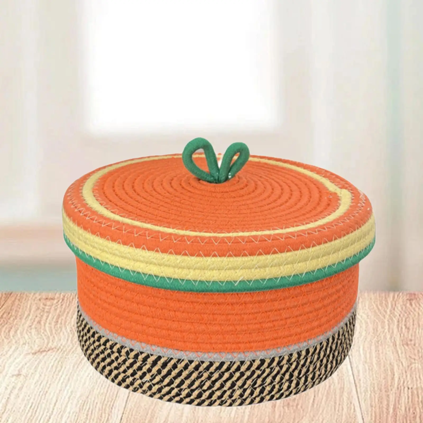 

Cotton Rope Storage Basket Decorative Cotton Basket for Kitchen Living Room