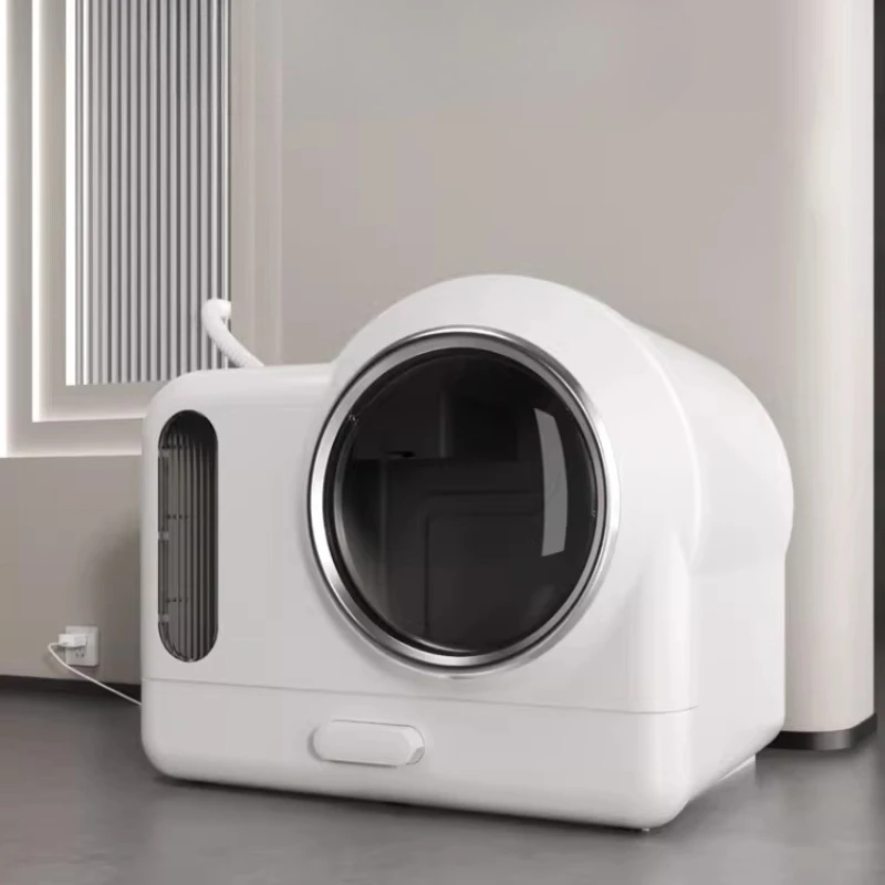 

Closed cat Litter Box Plastic Accessories Hiding Self-Cleaning cat Litter Box Defecation Castle Areneros Para Gatos Home Items