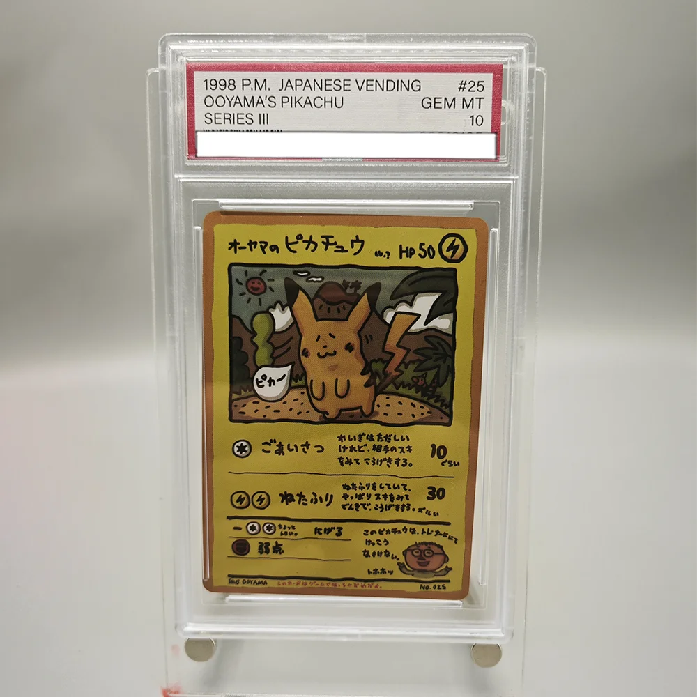 

Pocket Monsters DIY 1999 PTCG GAME English Version 1ST EDITION CHARIZARD Collection Card Rating Card Anime Game Card Gift Toy