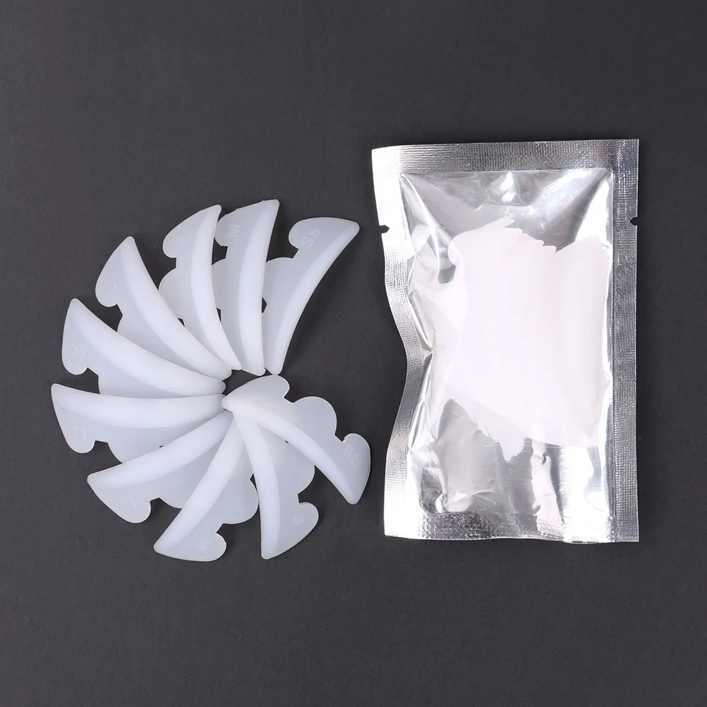 5 pares de almohadillas rizadoras de pestañas de silicona, molde elevador de pestañas reutilizable, Kit de permanente de pestañas, almohadillas de extensión de pestañas postizas, herramienta de maquillaje para uso en salón