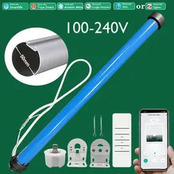 LifeLibero-Moteur de store enrouleur automatique Tuya Zigbee ou Wifi, pour tube de 50mm, commande vocale Alexa Google Home Smart Life