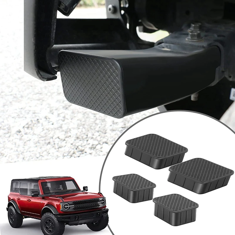 4PCS Car Front Axle Plug Front Bumper Plug Mudproof Dust Caps, Stopper Cover Plug Kit For Ford Bronco 2021 2022 Accessories