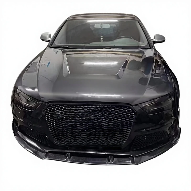 High Quality LY Style Carbon Fiber Sedan Car Front Engine Hood Replacement Modification Parts