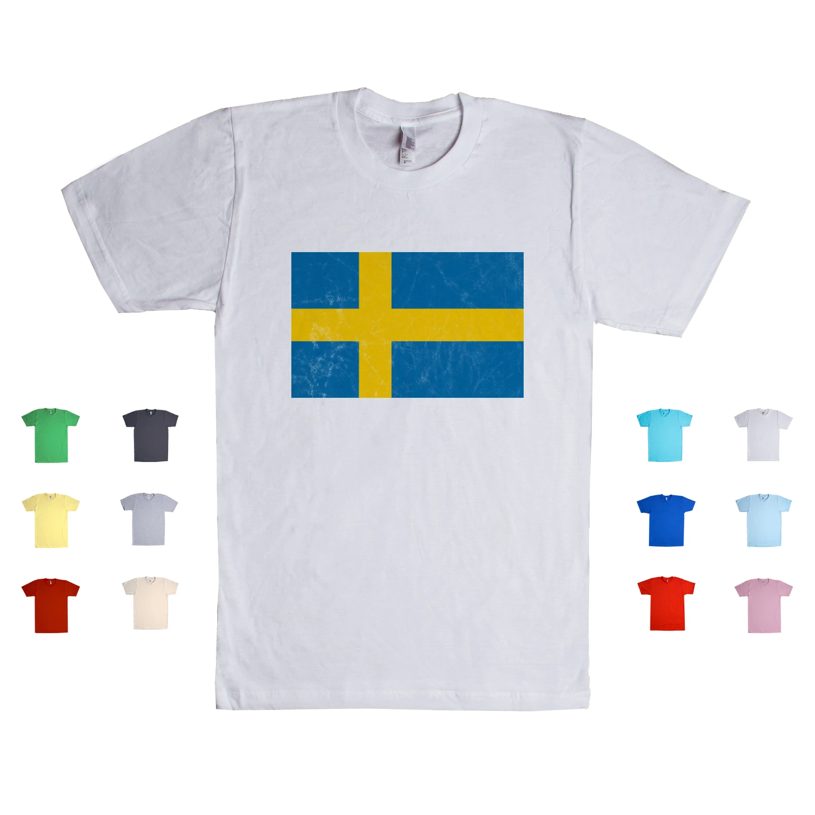 Sweden Flag Swede Swedish Country Nationality European Gift Funny Unisex T Shirt