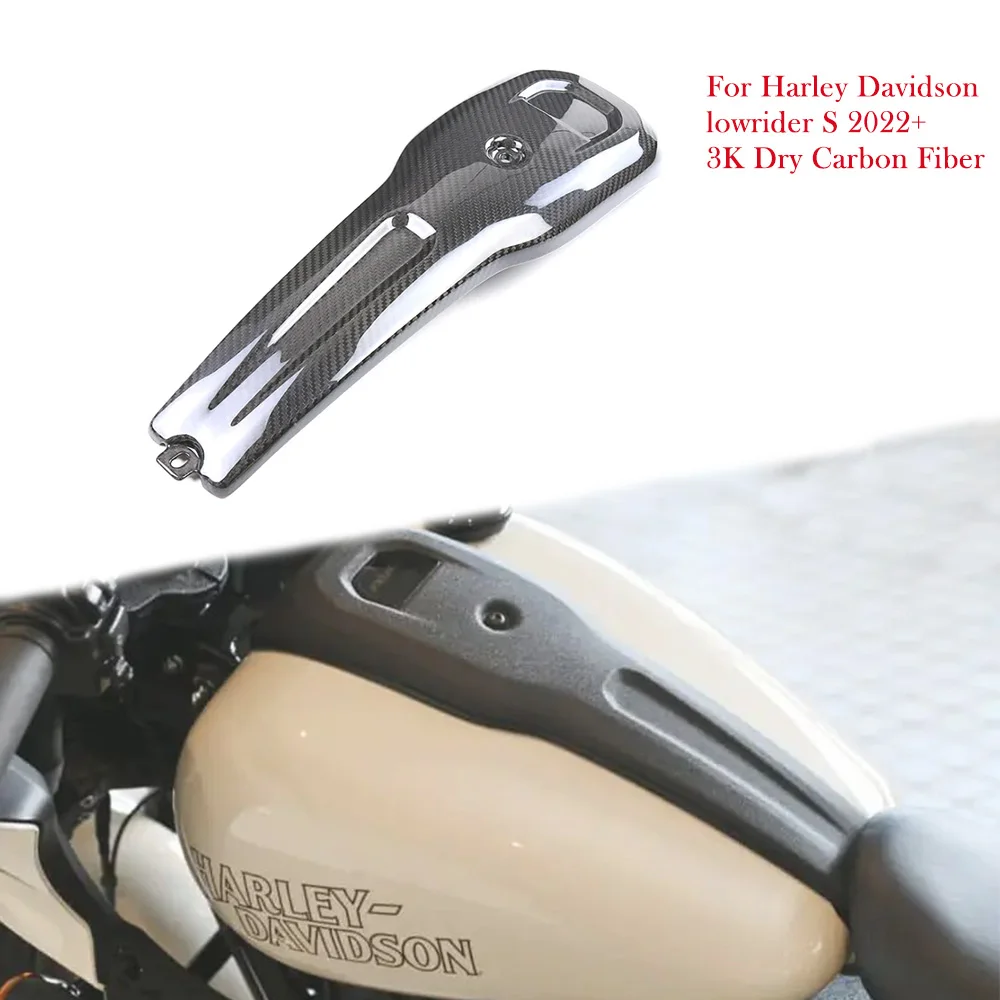 Motorcycle 3K Dry Carbon Fiber Fuel Tank Cover Fairing Accessories Kits Parts For Harley Davidson lowrider S 2022 2023 2024