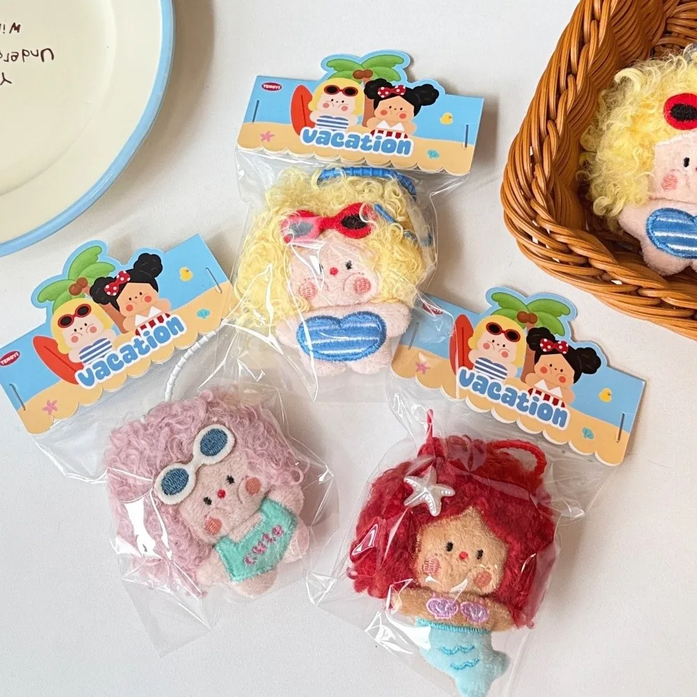 Stuffed Figure Bag Pendant Dolls Cartoon Little Girls Soft Plushie Bag Pendant Keychain 8cm Size Backpack Charms Bag Decoration