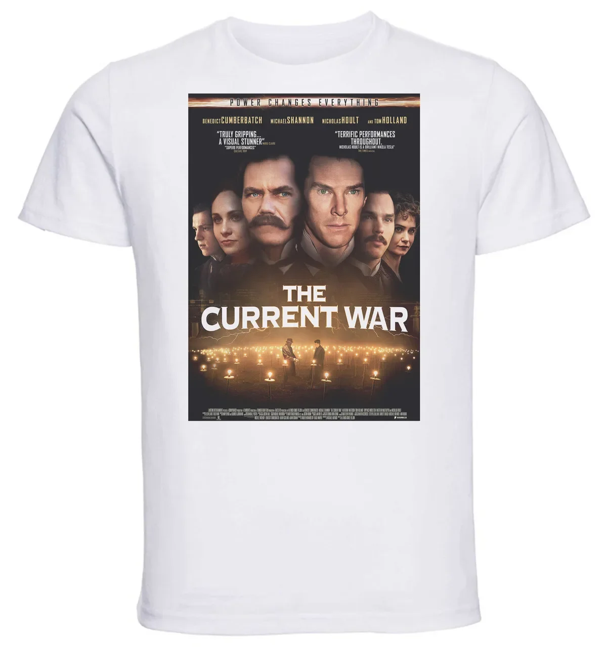 T-Shirt Unisex - White - Playbill - the current war edison