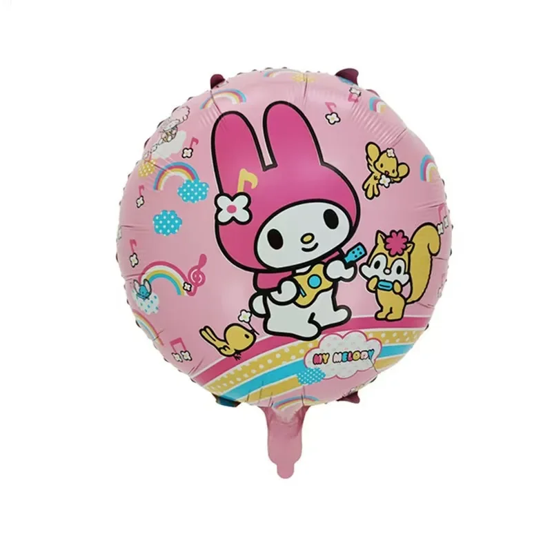 Cartoon Kuromi My Melody Themen-Folienballons Set Latexballons Kindergeburtstagsparty Dekoration Zahlenballon Globos – Detail 21