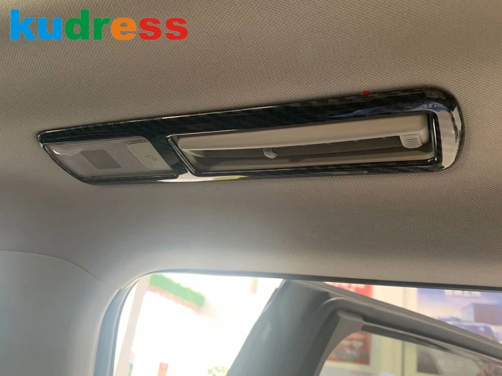 

Для Toyota Highlander XU70 Kluger Hybrid 2021-2024 из углеродного волокна, задняя крыша автомобиля, вентиляционное отверстие, крышка, накладка, аксессуары