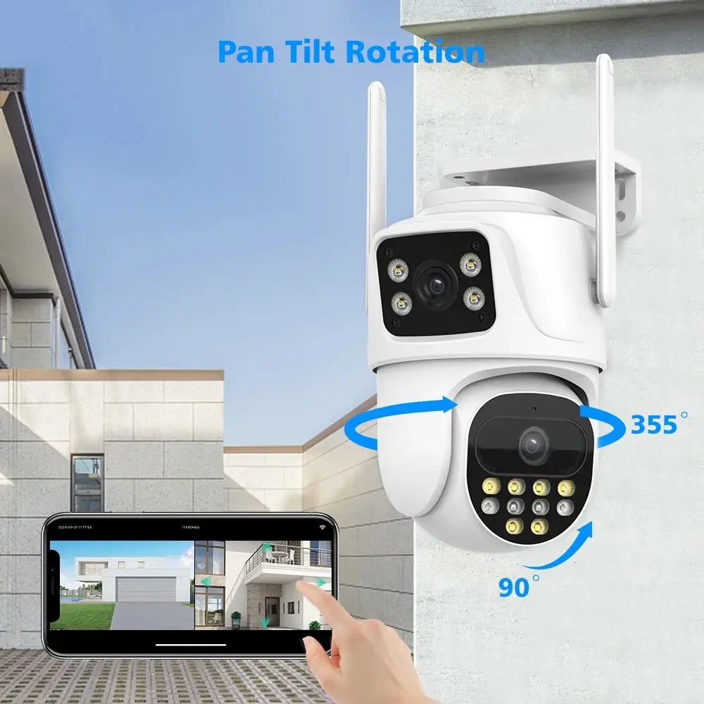 Picture 6: 6mp WIFI NVR KITCctv Outdoor Latest Waterproof Security Wifi Camera Kit Surveillance System Dual Lens Wireless Camera Kit