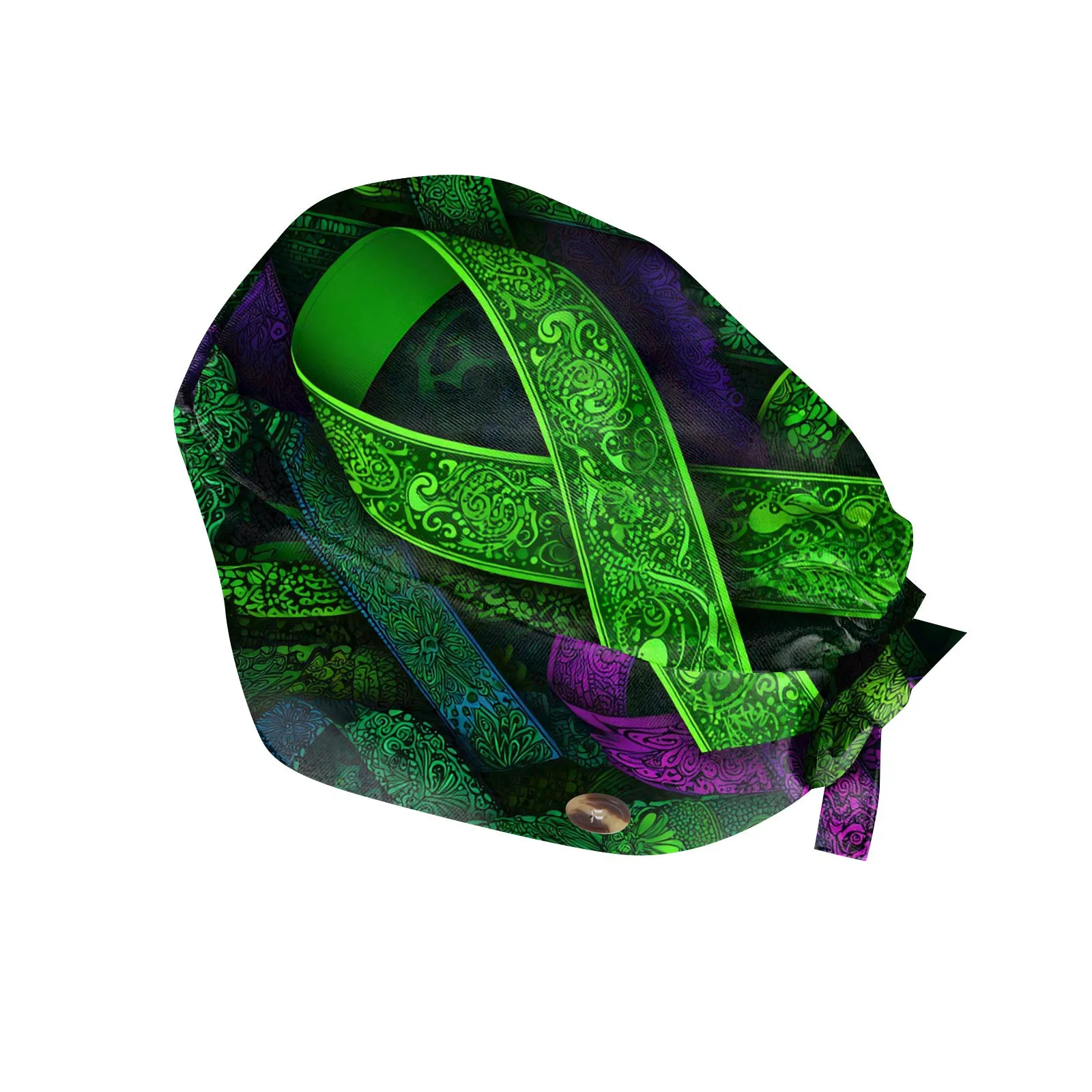 

Women's Surgeon Caps Breast Cancer Awareness Day Print Health Care Nursing Hat Unisex Hospital Medical Surgical Scrub Caps