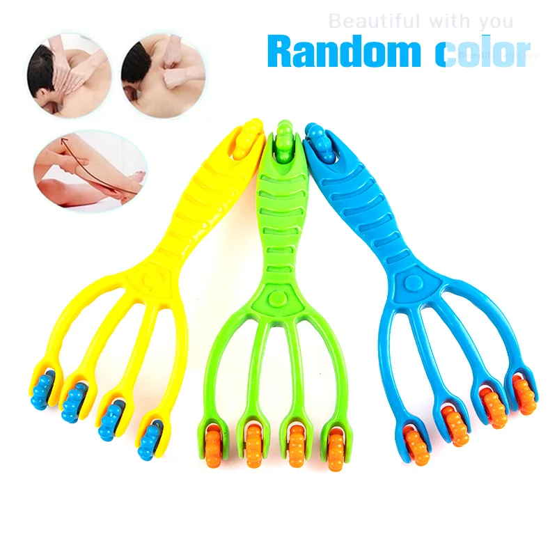 1PCS Four Claw Type Body Massager Neck Back Face Roller Head Relaxation Tool