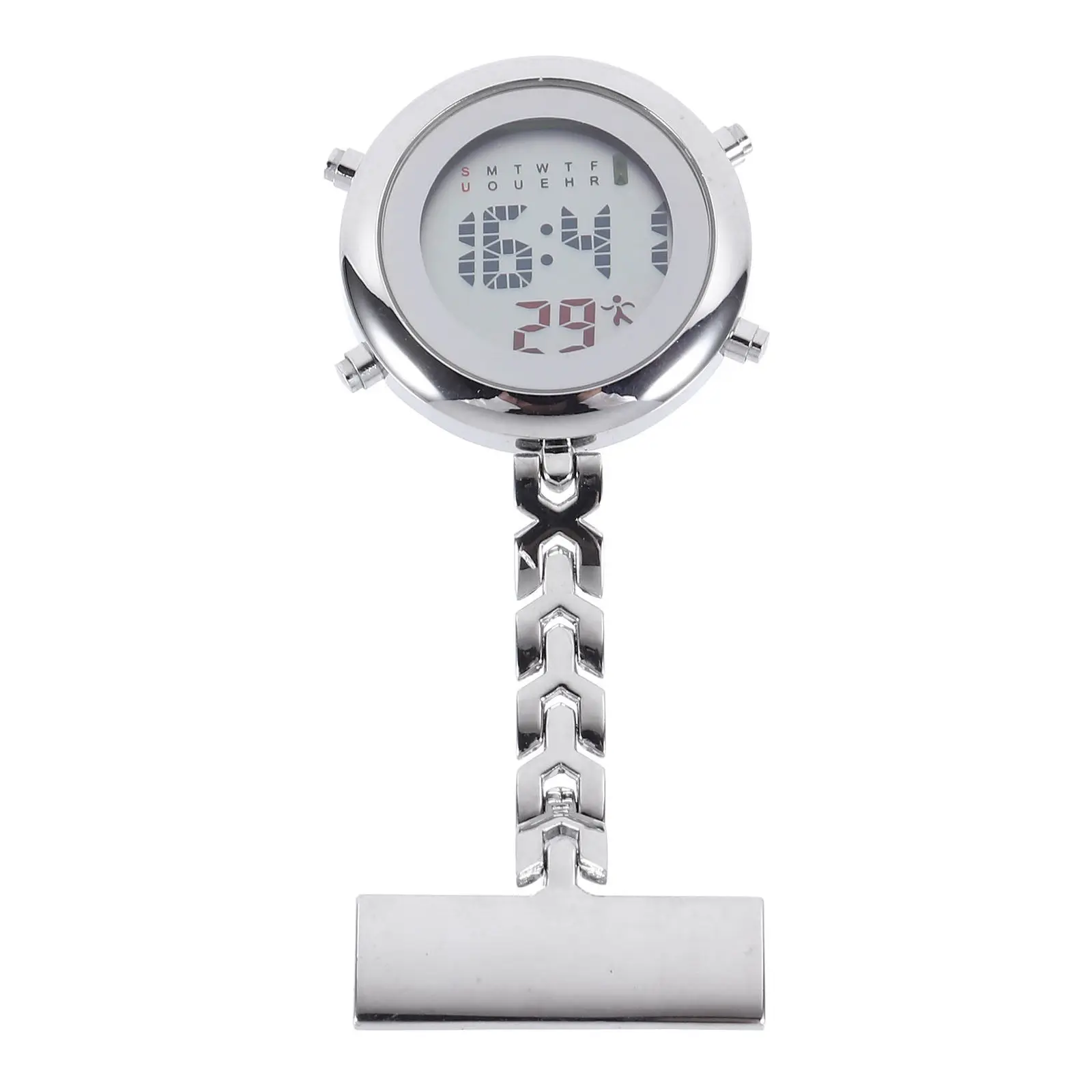 Creative Electronic Digital Lapel Pin Watch For Women Men Nurses Unisex Nurse Work Accessory Gift Birthday Christmas Practical