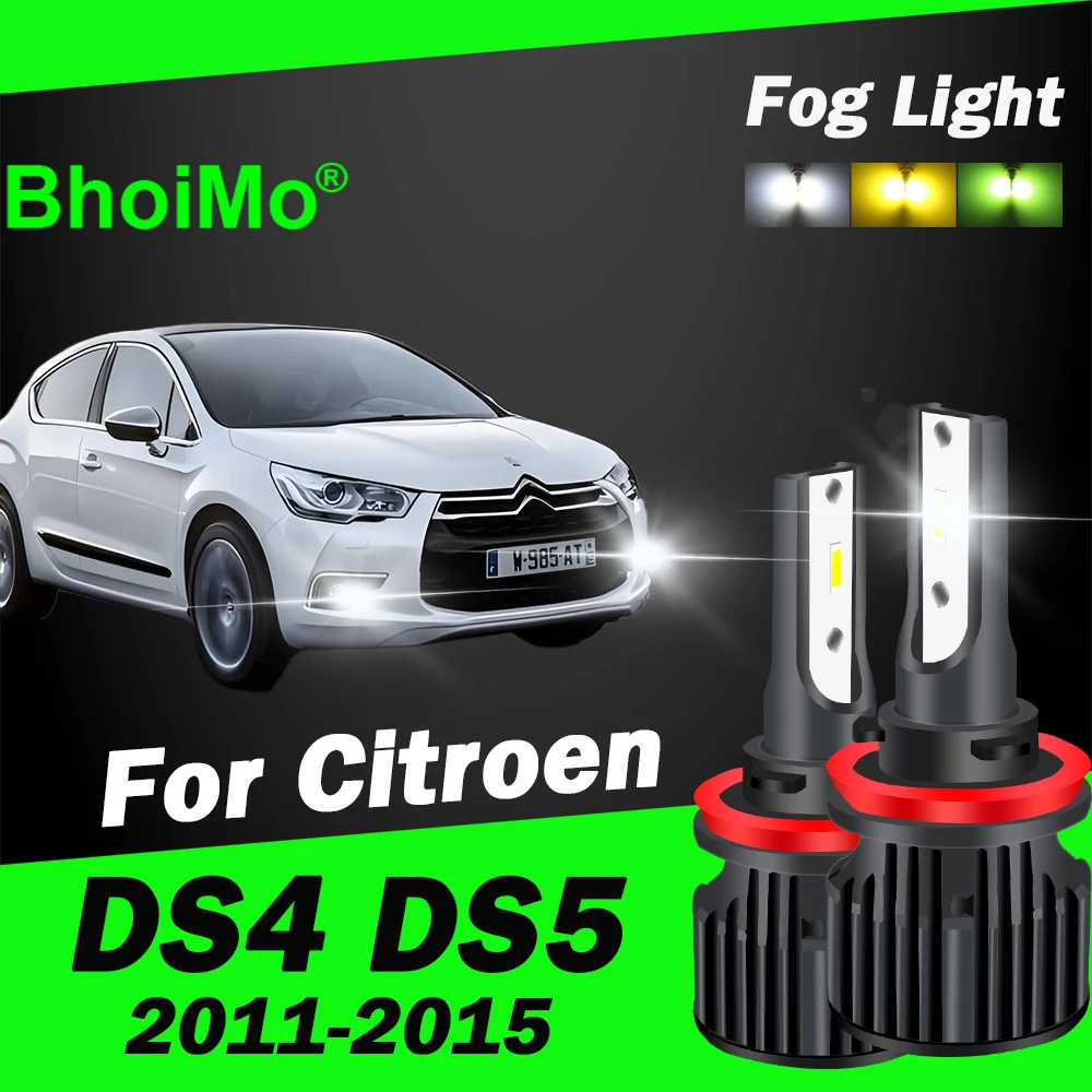 

BhoiMo For Citroen DS4 DS5 Led Front Fog Light Bulbs 2011 2012 2013 2014 2015 Car Auto Lamp