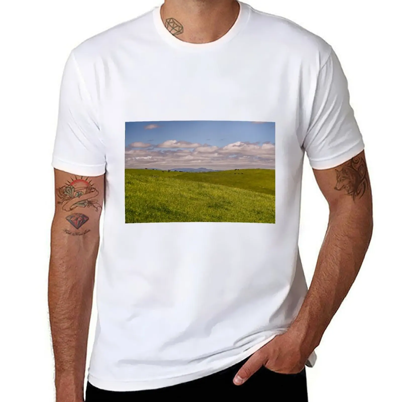 

Green Green Grass Of Home T-Shirt t shirts with prints funny t shirts cotton t shirt for man T-Shirt