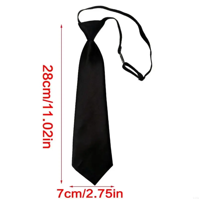 ربطة عنق L5YA قابلة للتمدد للأطفال مرنة للتعديل لمناسبات المدرسة وربطة عنق للأطفال #6