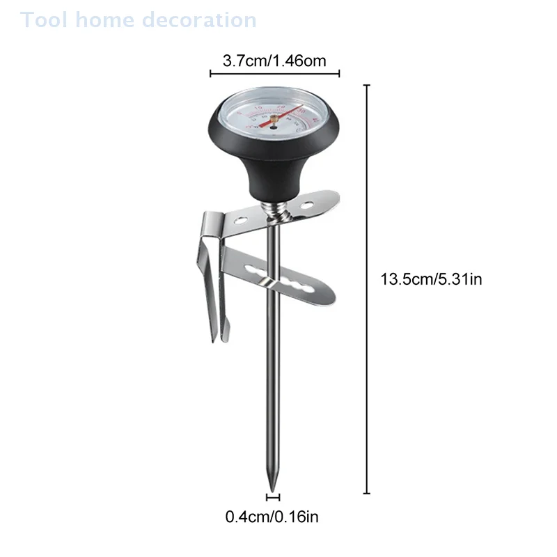 Milk Frothing Thermometer Stainless Steel Temperature Monitor 0℃~100℃/32℉~212℉ For Coffee Milk Froth Chocolate Cappuccino Food - Image 6