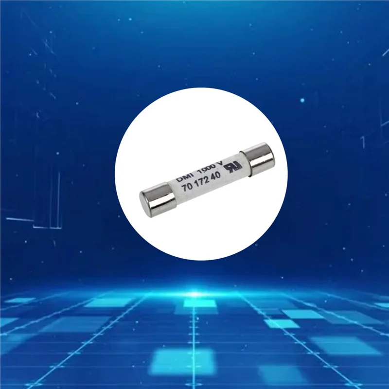 AS95-1000V 500MA 20 Buah 6.3X32mm Sekering Putih Praktis Portabel Nyaman Multifungsi untuk Multimeter