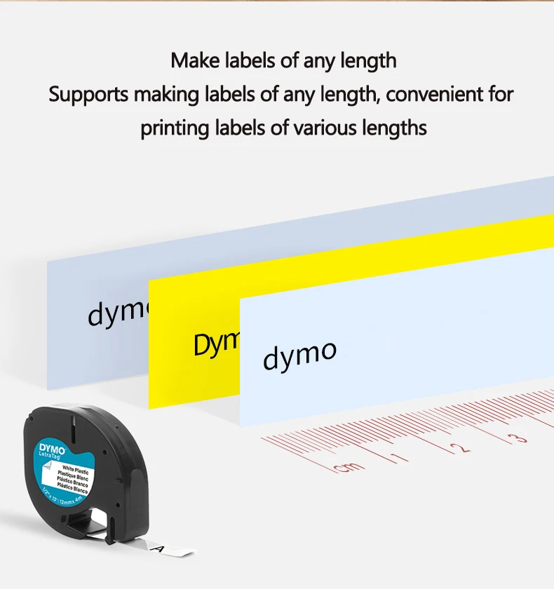 Imagem -02 - Dymo-letratag Lt200b Bluetooth Compact Label Maker Draadloze Versátil Ios Android 12267 91200 91201 91202 91203