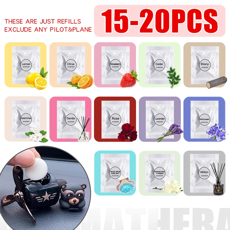 Just Refills exclude any pilot or plane car air freshener replacement tablets fragrance pods solid perfume pads aroma supplement
