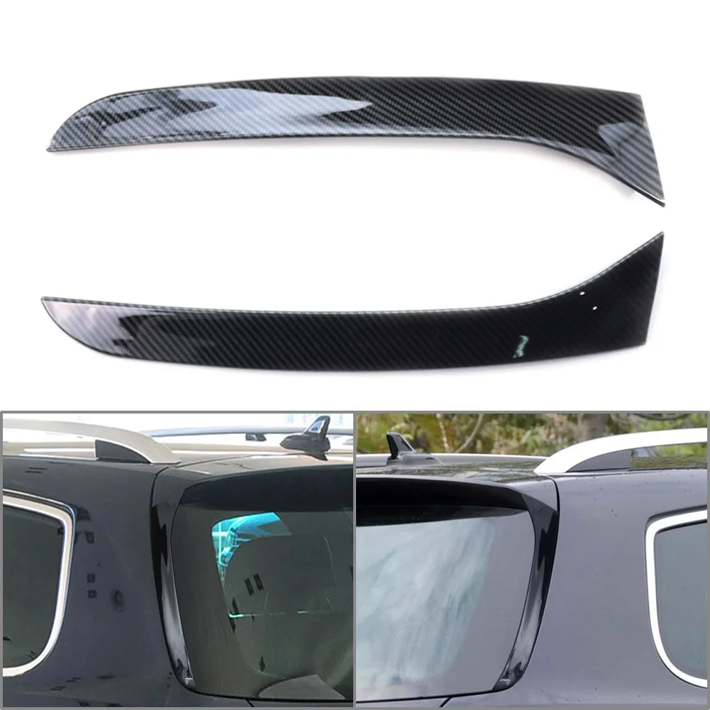 

1Pair Carbon Fiber Car Rear Window Spoiler Side Wing Cover Trim For VW Passat B7 Variant Wagon 2011 2012 2013 2014 2015