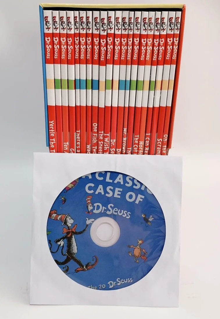 20 Book 1 CD Box Set Dr.Seuss Interesting Story Parent Child Kids Early Education Picture English Book