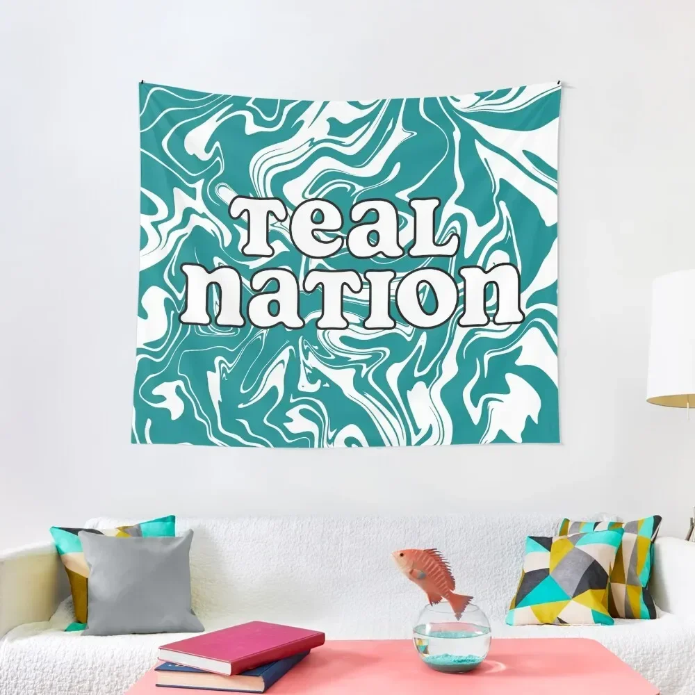 

teal nation ccu Tapestry Custom Decorations For Your Bedroom Carpet On The Wall Tapestry