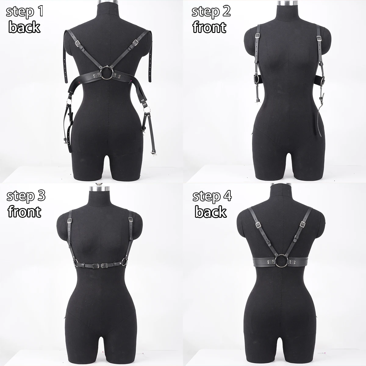 الجلود مشد تسخير مثير مشد تسخير الجسم حزام اكسسوارات للحزب يؤرخ تسخير للنساء #6