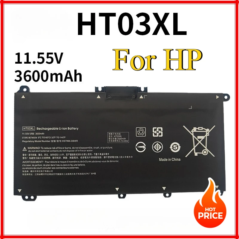 

3600mah Laptop Battery HT03XL L11119-855 for HP Pavilion 15-DA 15-DB 15-DW 15-CS 15-DY 17-BY 17-CA 14-CE 14-CF 14-DF 14-DQ 14-DK