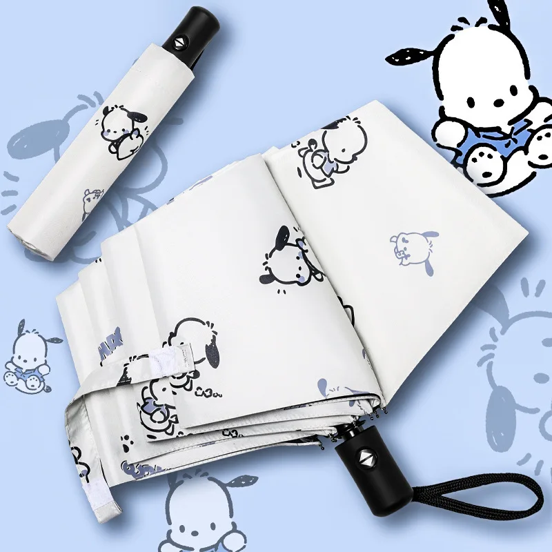 

Sanrio Umbrella Sunscreen Uv Protection Parasol Women'S Fully Automatic Sunny Rainy Foldable Umbrella Sunshade Gifts
