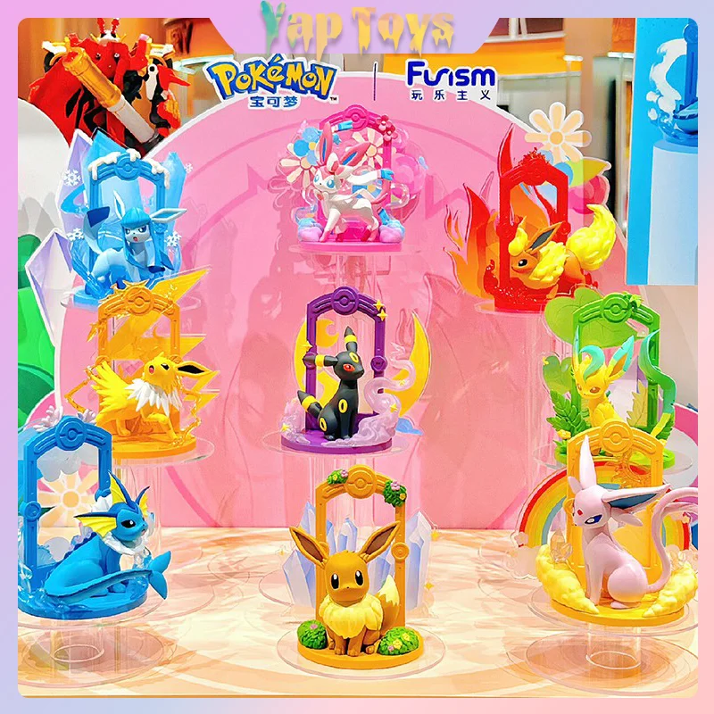 PokéMon Eeveelution Blind Box Sylveon Vaporeon Espeon Eevee Leafeon Umbreon Children Toys Birthday Gift For Kids