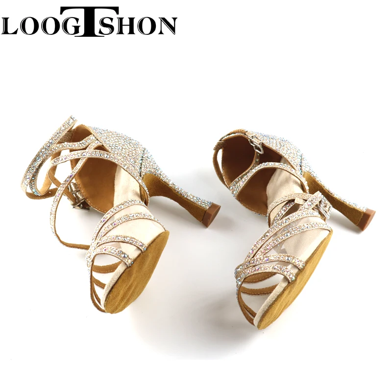 

LOOGTSHON – chaussures de danse à plateforme d'eau latine pour femmes, chaussures à talons hauts de Jazz pour filles et dames, l