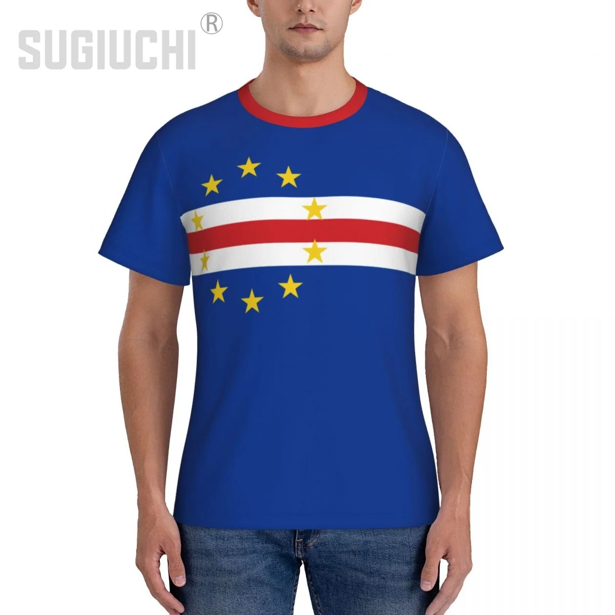Tight Sports T-shirt Cape Verde Flag Cape Verdean 3D For Men Women Tees jersey Clothes Soccer Football Fans Patriotic T shirt image 2
