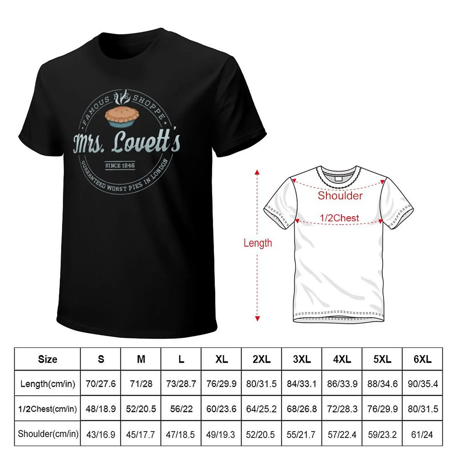Mrs Lovett's Pie Shoppe T-Shirt Quick Dry Travel T-Shirt