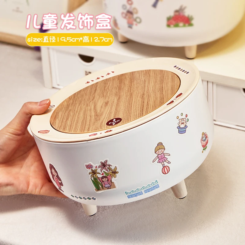 Children\'s Hair Accessories Storage Box Little Girl Cute Desktop Large Capacity Hand Jewelry Box