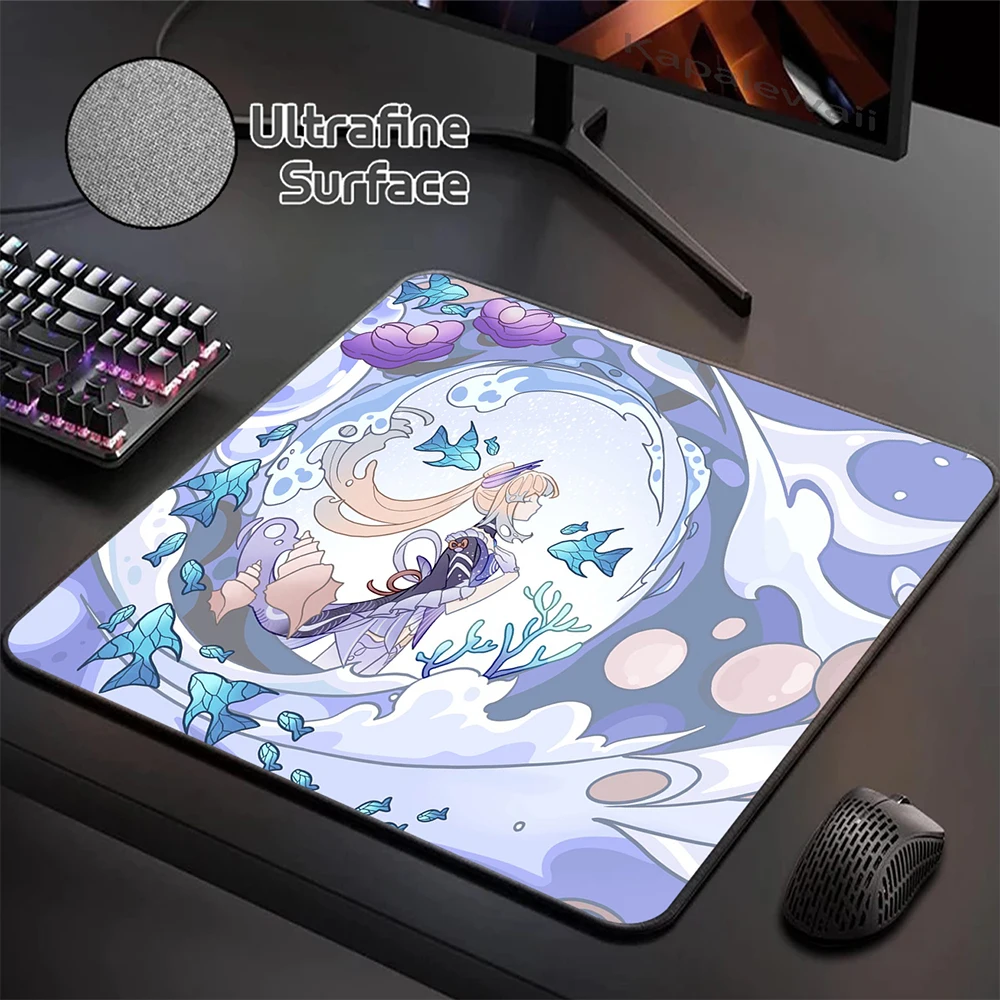 

Ultrafine Surface Mouse Pad 400X450MM Mousepad Gamer Locking Edge Mouse Mat Gaming Keyboards Pads Genshin Impact Desk Mat