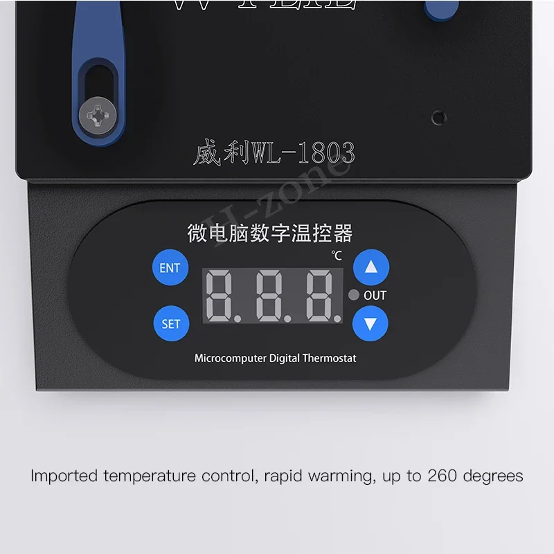 WYLIE WL-1803 Ultra Universal Preheating Platform used for motherboard layered bonding to remove glue dot matrix repair heaters view 3