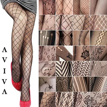 ผู้หญิง Gothic Punk หวานการ์ตูน Fishnet ถุงน่องงู Skull ถุงเท้ายาวตาข่าย Tights กางเกง Lolita Plus ขนาด Pantyhose Leggings