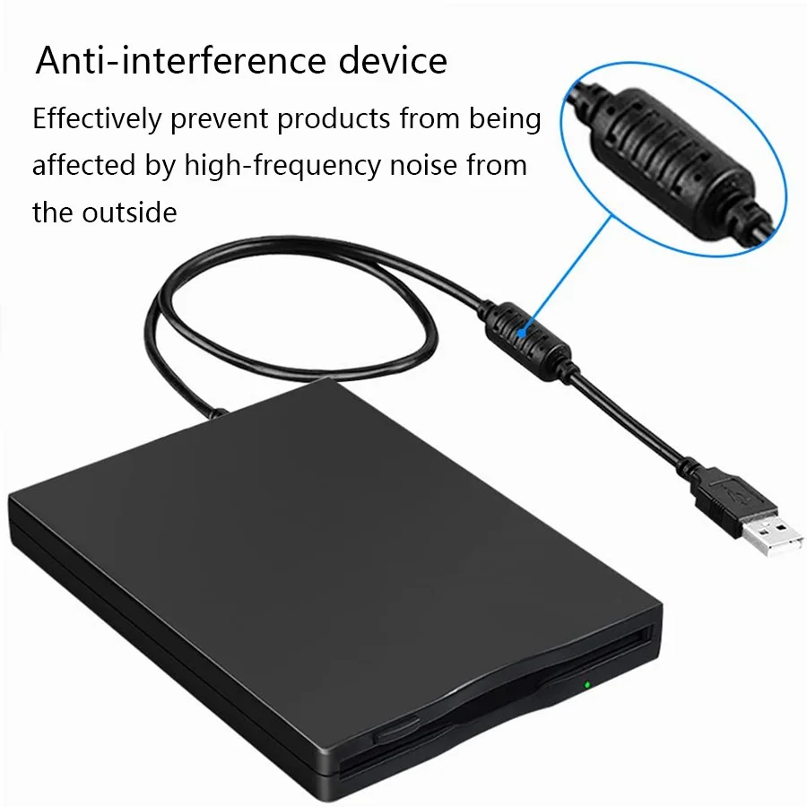 3.5 Inch External Floppy Disk Drive Reader USB 3.0 Type-C 1.44 MB FDD Diskette Drive For Desktop Laptop PC