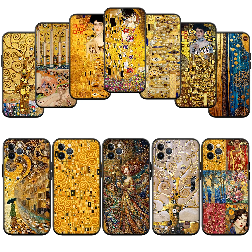 IO58 Gustav Klimt Phone Case for Samsung Galaxy S20 S21 Ultra FE Plus A26 A30 A30S A31 A52 A42 A50 A50S