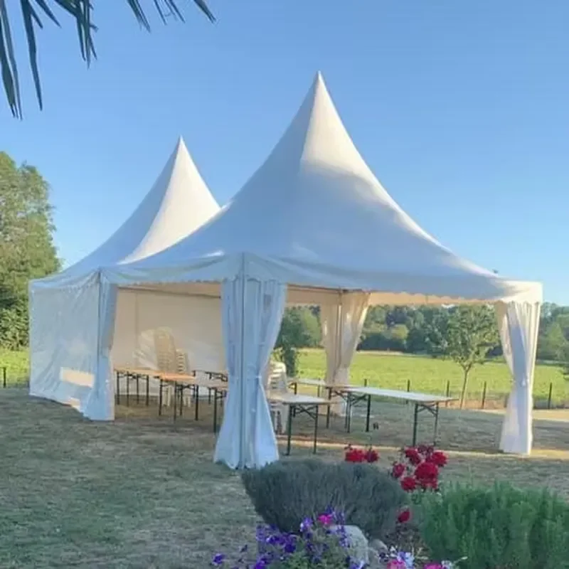 for 2026 New Pagoda Tent Clear Party Tent Romantic Marquee Outdoor Wedding Event Tent for 100 People Celebration Hot Sale