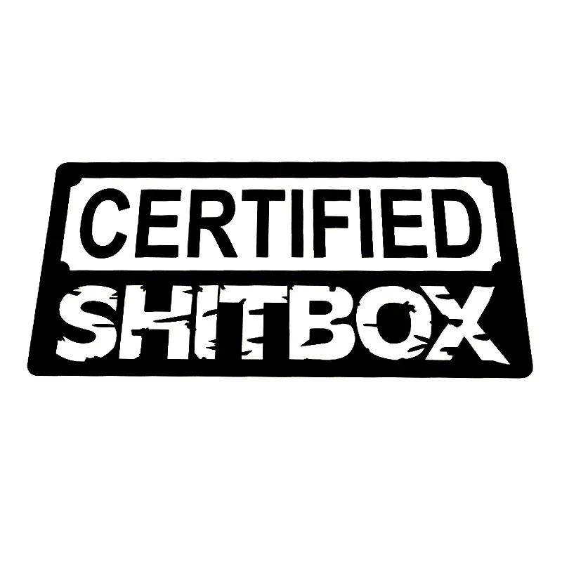 Car Sticker Certified Shitbox 4x4 Hoon Motorcycle Decorative Accessories Creative Waterproof and Sunscreen Vinyl Decal,15CM*8CM view 2
